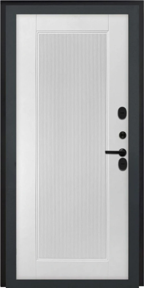 Входная дверь ДвериПРО Модель L-49 ПВХ 10мм Астрод Velutto Bianco DPRO204705 внутренняя сторона